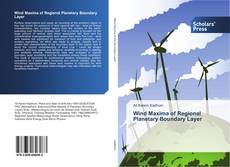 Bookcover of Wind Maxima of Regional Planetary Boundary Layer