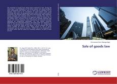 Bookcover of Sale of goods law
