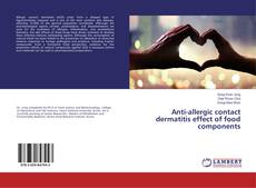 Buchcover von Anti-allergic contact dermatitis effect of food components