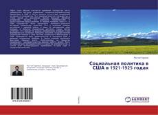 Buchcover von Социальная политика в США в 1921-1925 годах