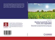 Buchcover von Residual pesticide from fruits and vegetables