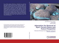 Copertina di Adsorption for Removal of Dyes: Current Status and Future Prospective
