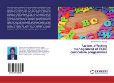 Copertina di Factors affecting management of ECDE curriculum programmes