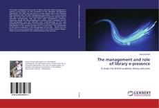 Buchcover von The management and role of library e-presence