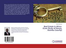 Buchcover von Real Estate in Africa (Case Study of Kenya, Kiambu County)