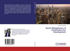 Copertina di Kant's Metaphysics: A Contrivance for Development
