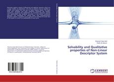 Buchcover von Solvability and Qualitative properties of Non-Linear Descriptor System