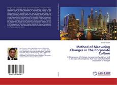 Copertina di Method of Measuring Changes in The Corporate Culture