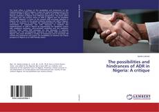 Portada del libro de The possibilities and hindrances of ADR in Nigeria: A critique