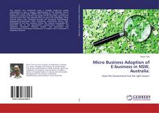 Copertina di Micro Business Adoption of E-business in NSW, Australia: