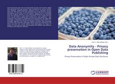 Buchcover von Data Anonymity - Privacy preservation in Open Data Publishing