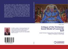 Bookcover of Critique of the Trinitarian Social Model of Leonardo Boff