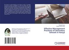 Buchcover von Effective Management Practices of Secondary Schools in Kenya
