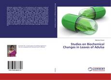 Buchcover von Studies on Biochemical Changes in Leaves of Adulsa