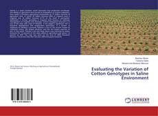 Buchcover von Evaluating the Variation of Cotton Genotypes in Saline Environment