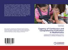 Buchcover von Cogency of Continuous and Comprehensive Evaluation in Mathematics