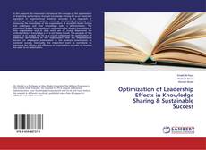 Buchcover von Optimization of Leadership Effects in Knowledge Sharing & Sustainable Success