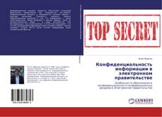 Buchcover von Конфиденциальность информации в электронном правительстве