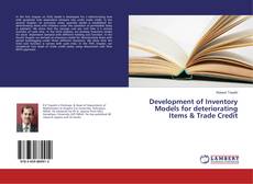 Buchcover von Development of Inventory Models for deteriorating Items & Trade Credit