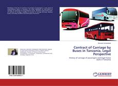 Buchcover von Contract of Carriage by Buses in Tanzania, Legal Perspective