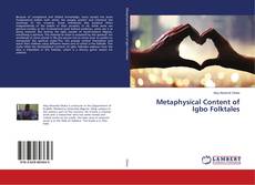 Buchcover von Metaphysical Content of Igbo Folktales
