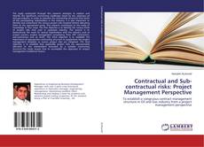 Buchcover von Contractual and Sub-contractual risks: Project Management Perspective