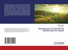 Buchcover von Development of Rainfall IFD Relationship for Dapoli
