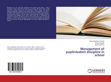 Buchcover von Management of pupil/student discipline in school