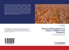 Buchcover von Nutrient Management in Cotton: Problem and Prospects