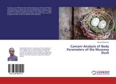 Buchcover von Cancorr Analysis of Body Parameters of the Muscovy Duck