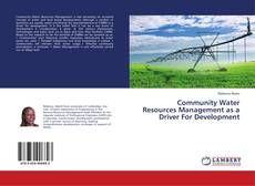 Buchcover von Community Water Resources Management as a Driver For Development