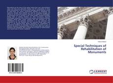 Buchcover von Special Techniques of Rehabilitation of Monuments
