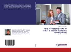 Role of "Reserve Bank of India" in Indian economic development kitap kapağı