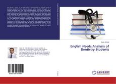 Buchcover von English Needs Analysis of Dentistry Students
