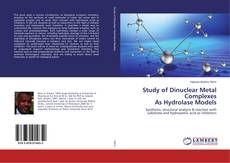Buchcover von Study of Dinuclear Metal Complexes As Hydrolase Models