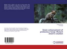 Buchcover von Strain enhancement of predacious fungi: Mutant strain’s creation