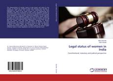 Capa do livro de Legal status of women in India 