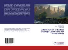 Buchcover von Determination of Surface Drainage Coefficients for Thane District