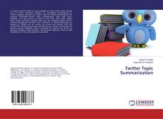 Copertina di Twitter Topic Summarization