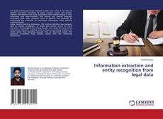 Capa do livro de Information extraction and entity recognition from legal data 