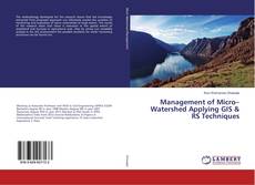 Copertina di Management of Micro–Watershed Applying GIS & RS Techniques