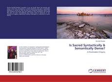 Buchcover von Is Sacred Syntactically & Semantically Dense?