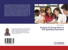 Copertina di Analysis of Group Work in EFL Speaking Classroom