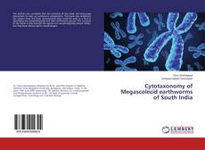 Buchcover von Cytotaxonomy of Megascolecid earthworms of South India