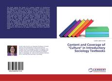 Bookcover of Content and Coverage of "Culture" in Introductory Sociology Textbooks
