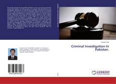 Buchcover von Criminal Investigation In Pakistan.