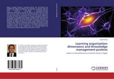 Buchcover von Learning organization dimensions and Knowledge management pratices
