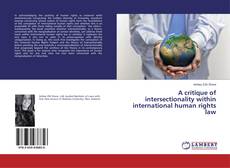 Copertina di A critique of intersectionality within international human rights law