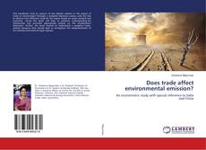 Buchcover von Does trade affect environmental emission?