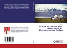 Copertina di Abortion as a Human Right: A Conceptual and Phenomenological Analysis